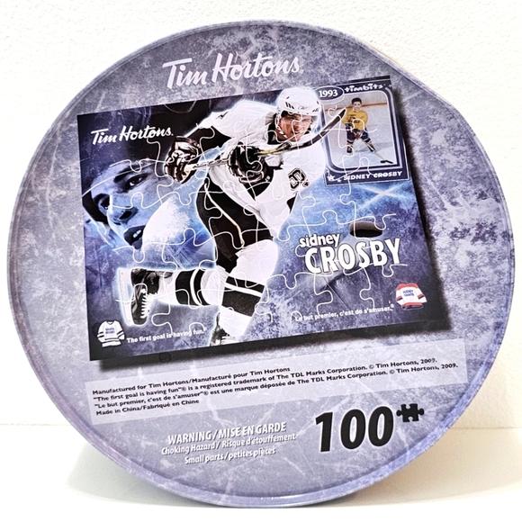 Tim Hortons Sidney Crosby 100-Piece Jigsaw Puzzle & Tin Box - Picture 4 of 16